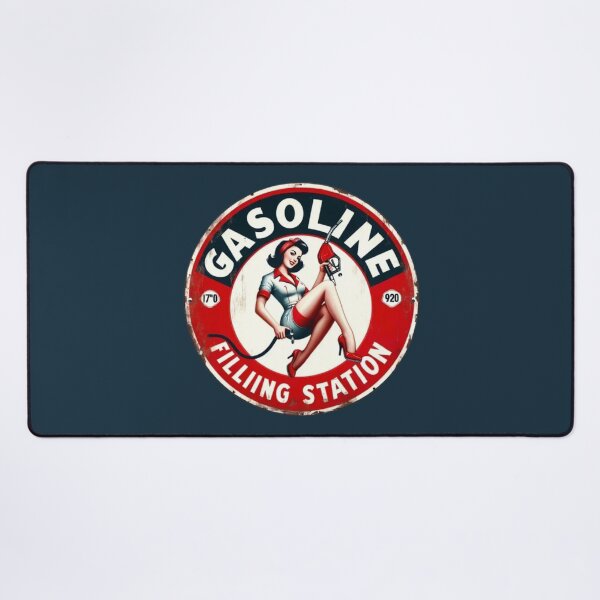 Item preview, Retro Style Gasoline Metal Sign designed and sold by FutureTraveller.