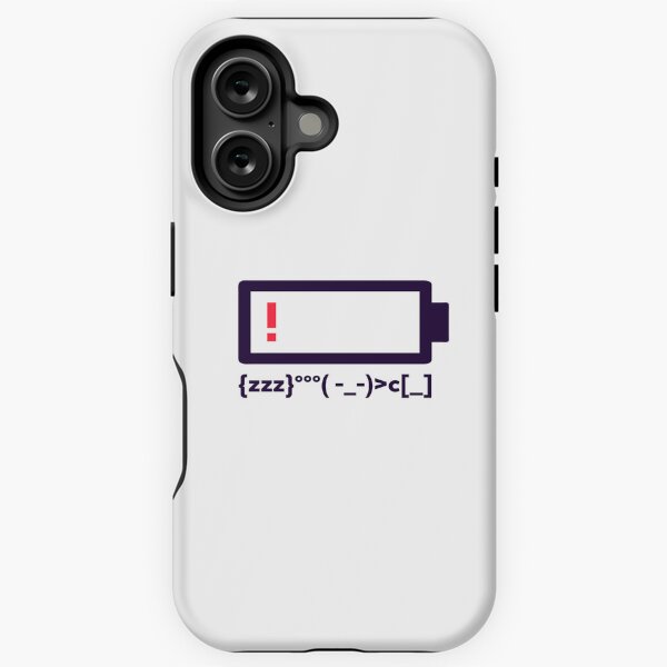 Item preview, Low Battery, Need Coffee - ASCII Art designed and sold by Bleak Shirt.