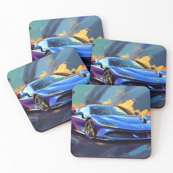 Item preview, Blue Ferrari SF90 Stradale designed and sold by AutoPopStudio.