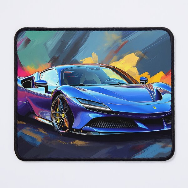 Item preview, Blue Ferrari SF90 Stradale designed and sold by AutoPopStudio.