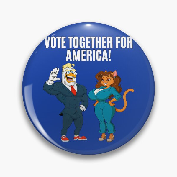 Item preview, Vote Together for America – Furry Presidential Election Humor designed and sold by BaxInke.