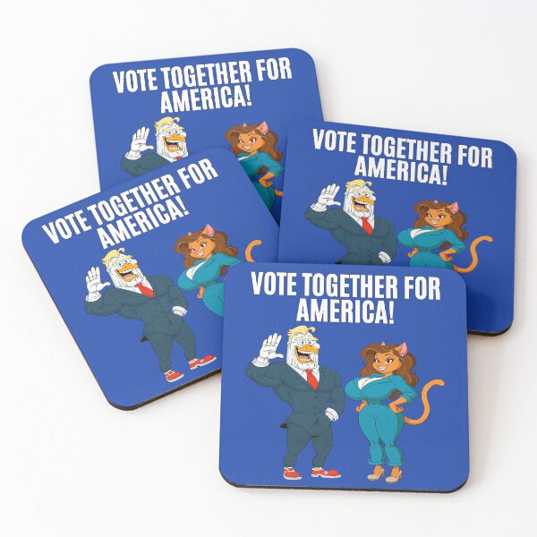 Item preview, Vote Together for America – Furry Presidential Election Humor designed and sold by BaxInke.