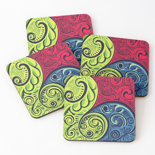 Item preview, New Zealand Paua Māori Pattern Koru Design 147 designed and sold by GrinGalore.