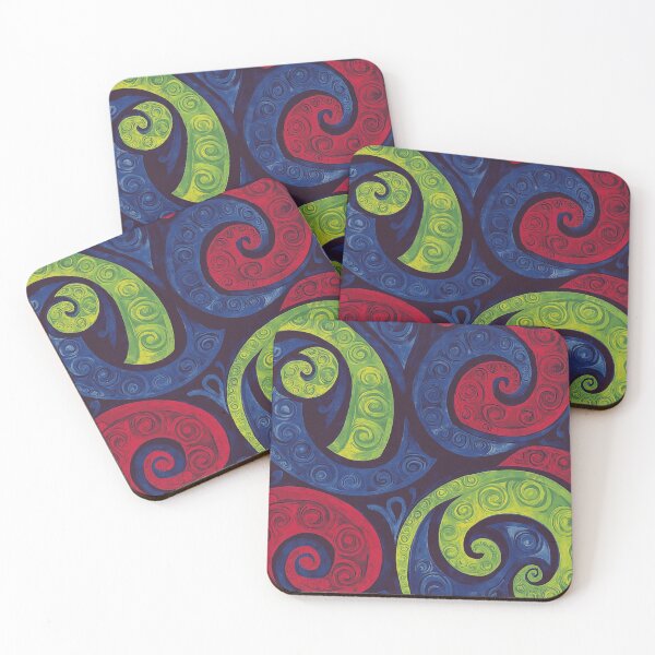 Item preview, New Zealand Paua Māori Pattern Koru Design 148 designed and sold by GrinGalore.