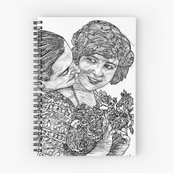 Item preview, ZELDA and F. SCOTT FITZGERALD ink portrait .2 designed and sold by lautir.