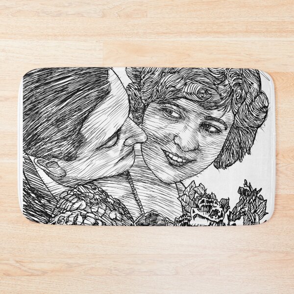 Item preview, ZELDA and F. SCOTT FITZGERALD ink portrait .2 designed and sold by lautir.