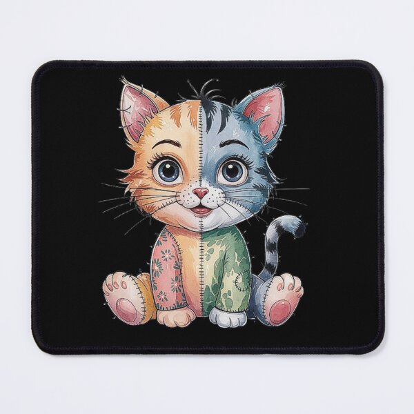 Item preview, Patchwork Cute Cat Illustration with Vibrant Colors designed and sold by love3617.