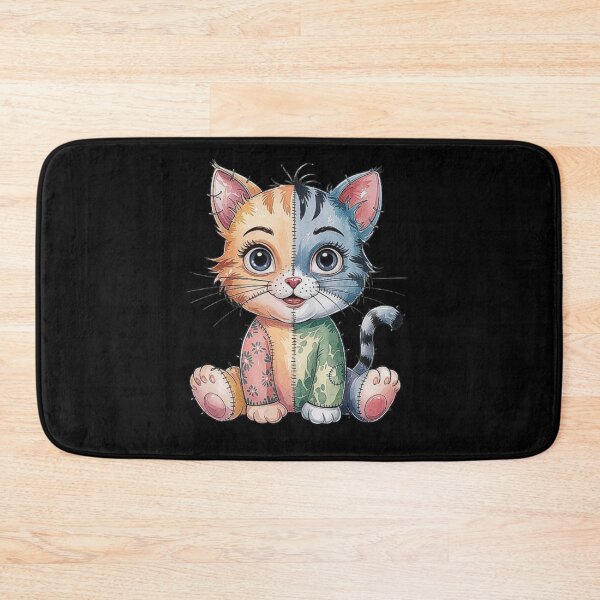 Item preview, Patchwork Cute Cat Illustration with Vibrant Colors designed and sold by love3617.