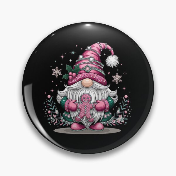 Item preview, Christmas Gnome Holding Gingerbread Cookie with Festive Details designed and sold by love3617.