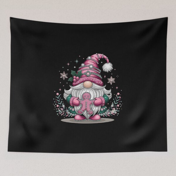 Item preview, Christmas Gnome Holding Gingerbread Cookie with Festive Details designed and sold by love3617.