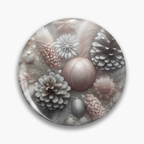 Item preview, .  Elegant Winter Wonderland Ornament and Pinecone Design designed and sold by aminz4.