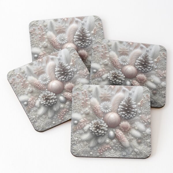 Item preview, .  Elegant Winter Wonderland Ornament and Pinecone Design designed and sold by aminz4.