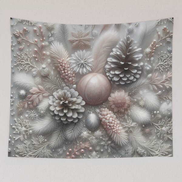Item preview, .  Elegant Winter Wonderland Ornament and Pinecone Design designed and sold by aminz4.