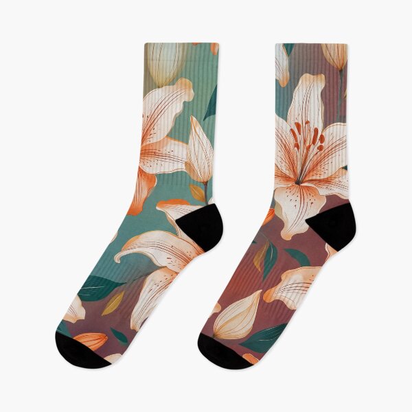 Artikelvorschau, Lilienblüten Blumenmuster entworfen und verkauft von PixelRoots.
