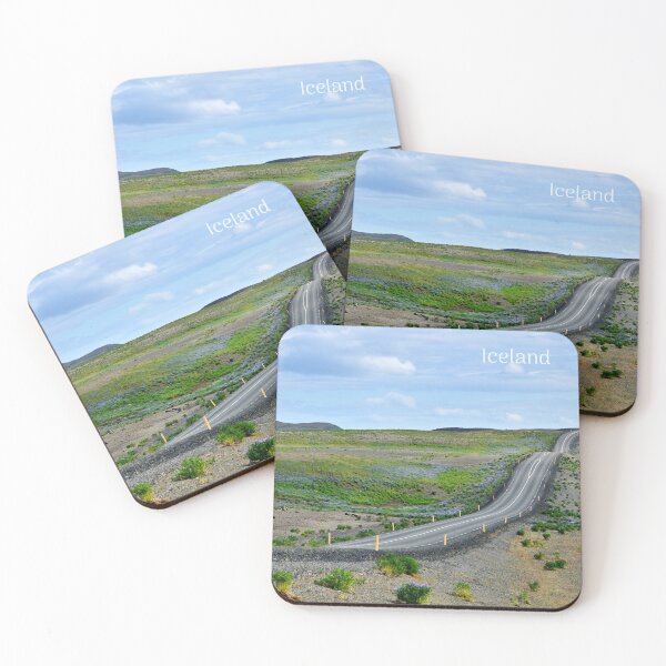 Item preview, Lonely empty road in northern Iceland, Original photography designed and sold by studio838.