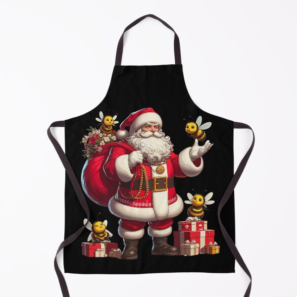 Item preview, American Santa Claus Holding Bee Present Xmas designed and sold by Artistoos.