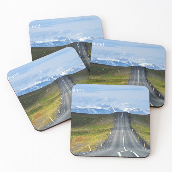 Item preview, Lonely empty road in northern Iceland, Original photography designed and sold by studio838.
