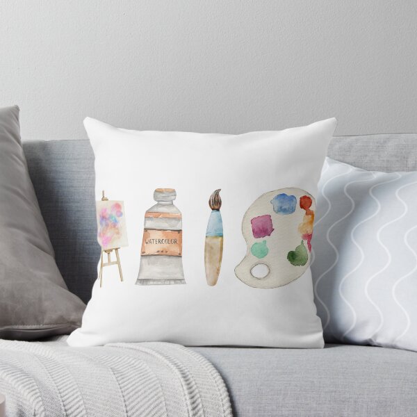 Item preview, Watercolor Art Tools Illustration designed and sold by nub-ngern.