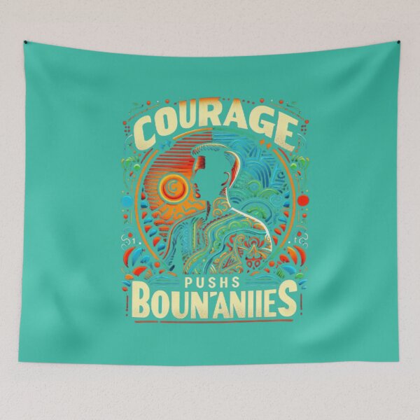 Item preview, Courage Pushes Boundaries designed and sold by artistmagicshop.