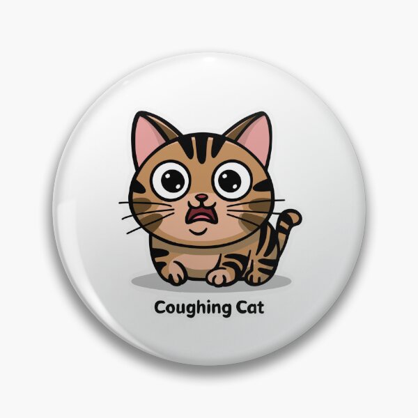 Item preview, Cat Coughing sticker , Cat Lover Sticker designed and sold by Dospart.