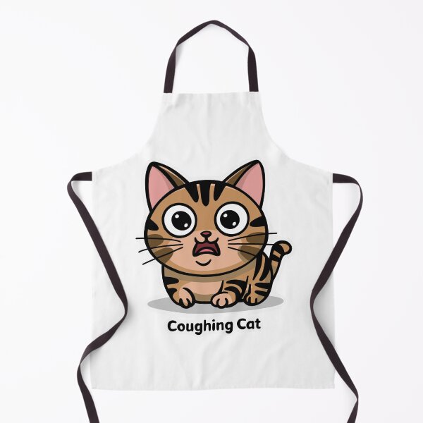 Item preview, Cat Coughing sticker , Cat Lover Sticker designed and sold by Dospart.