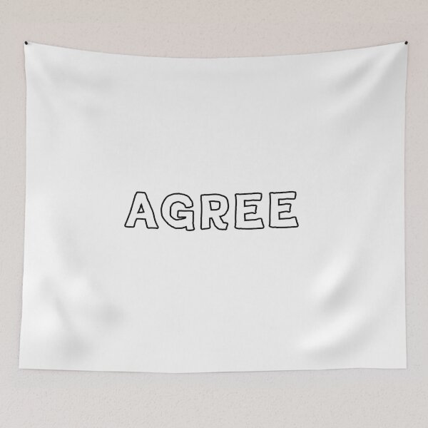 Item preview, Agree Sticker designed and sold by lemurdesigns.