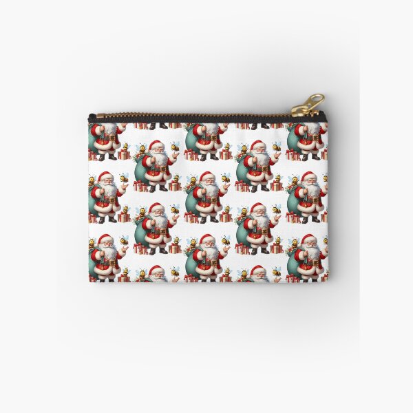 Item preview, American Santa Claus Holding Bee Present Xmas designed and sold by Artistoos.