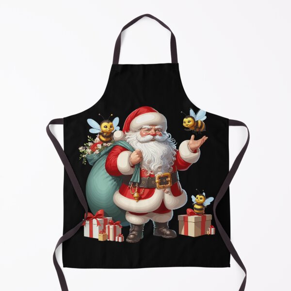 Item preview, American Santa Claus Holding Bee Present Xmas designed and sold by Artistoos.