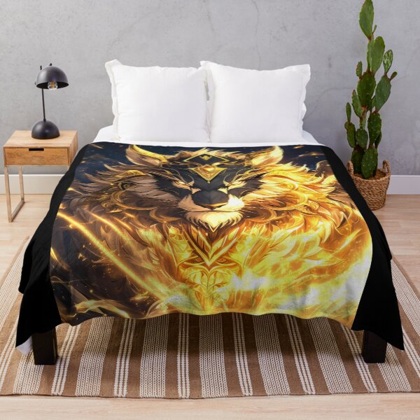 Item preview, Majestic Golden Feline Warrior - Fantasy Sci-Fi Lyran Creature designed and sold by MystiqSlav.