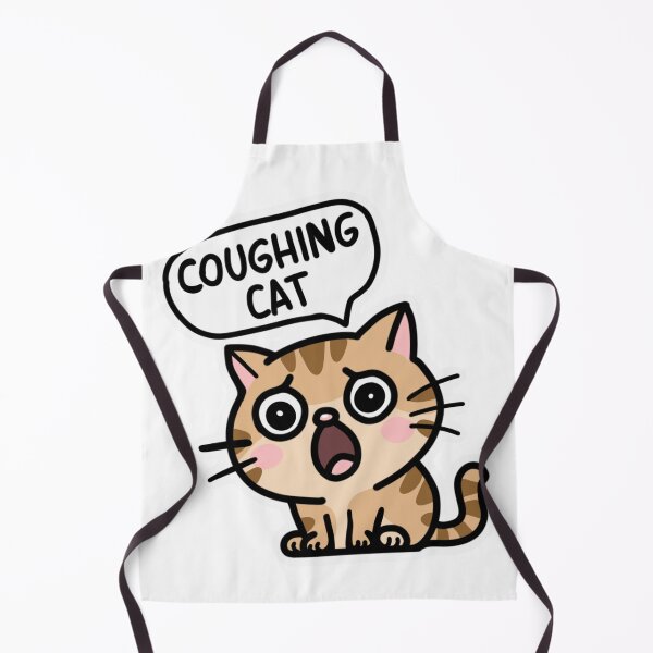 Item preview, Cat Coughing sticker , Cat Lover Sticker designed and sold by Dospart.