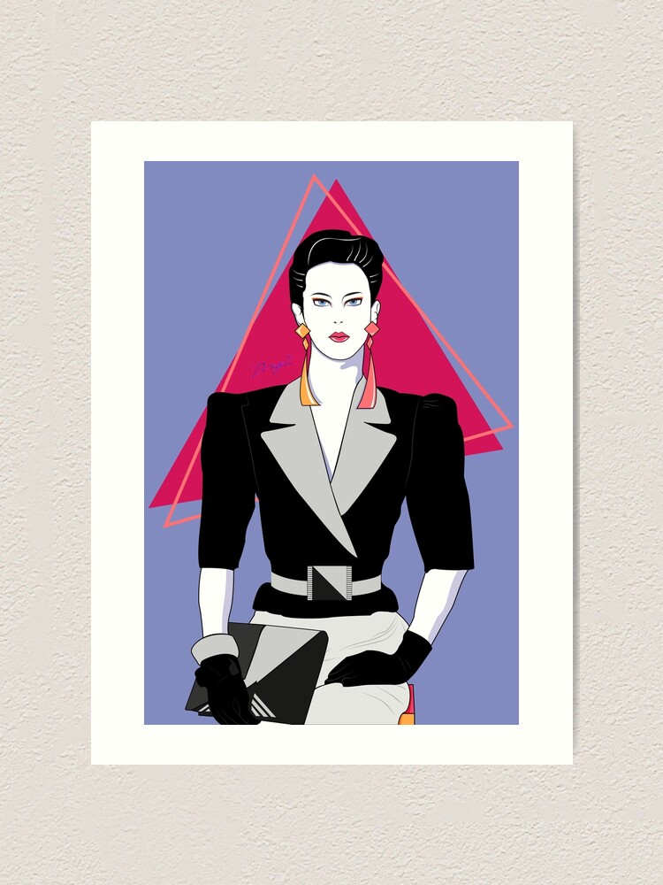 Office Lady 80s Patrick Nagel