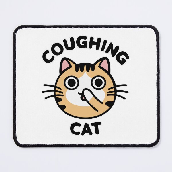 Item preview, Cat Coughing sticker , Cat Lover Sticker designed and sold by Dospart.