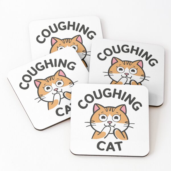 Item preview, Cat Coughing sticker , Cat Lover Sticker designed and sold by Dospart.