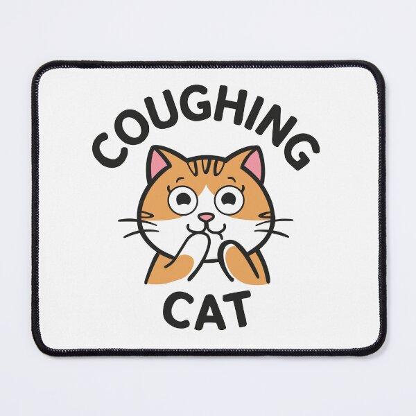 Item preview, Cat Coughing sticker , Cat Lover Sticker designed and sold by Dospart.