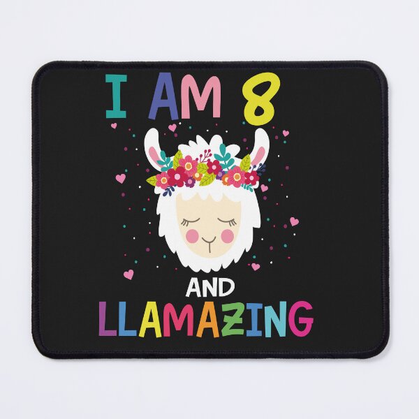 Item preview, I Am 8 and Llamazing - Cute 8th Birthday Llama Design designed and sold by Tujzui.