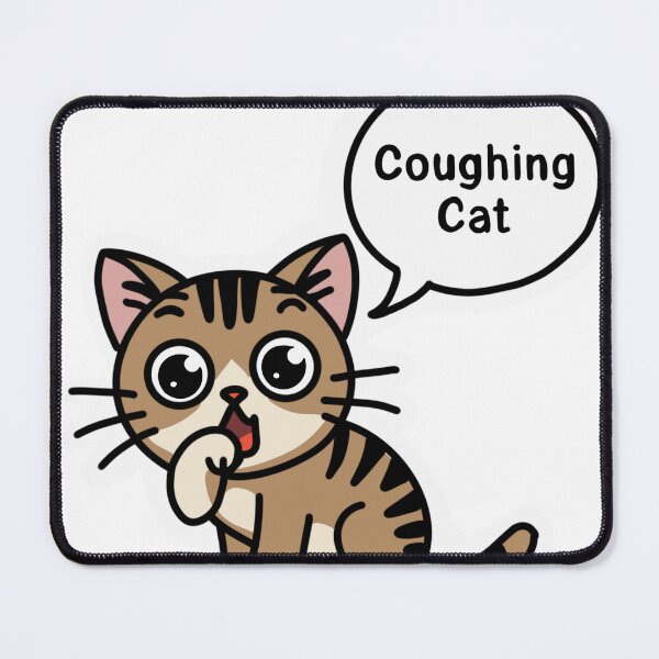 Item preview, Cat Coughing sticker , Cat Lover Sticker designed and sold by Dospart.