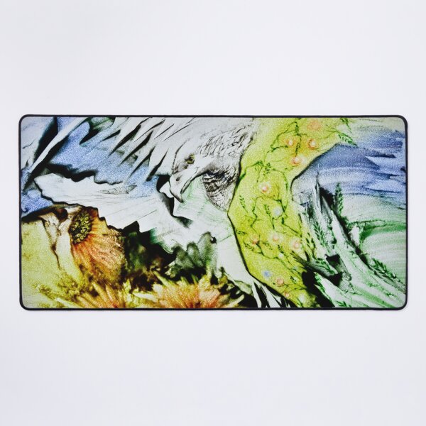 Item preview, Abstract Sand art Composition with Sunflowers and Eagle designed and sold by sandexperiment.