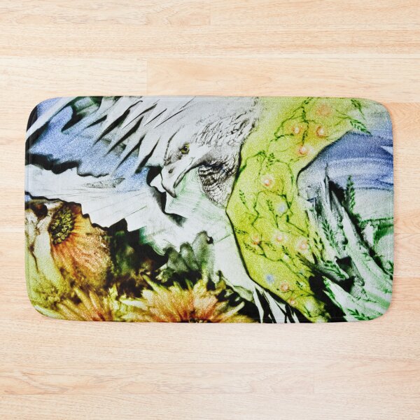 Item preview, Abstract Sand art Composition with Sunflowers and Eagle designed and sold by sandexperiment.