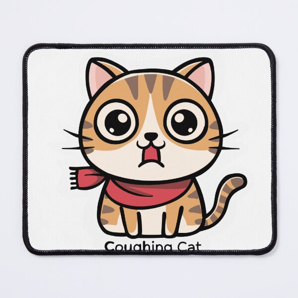 Item preview, Cat Coughing sticker , Cat Lover Sticker designed and sold by Dospart.