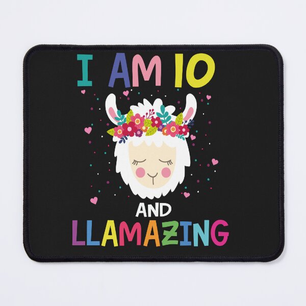 Item preview, I Am 10 and Llamazing - Cute 10th Birthday Llama Design designed and sold by Tujzui.