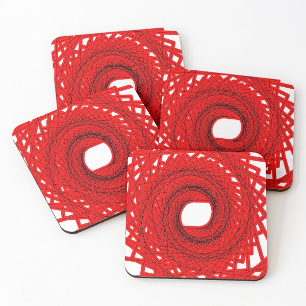 Item preview, Abstract geometric pattern - red. designed and sold by K.S ART.