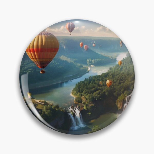 Item preview, Dancing Balloons Over Cascading Waters designed and sold by BlareBlare.