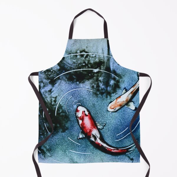 Item preview, Koi Fish in the Pond Colorful Sand Art designed and sold by sandexperiment.