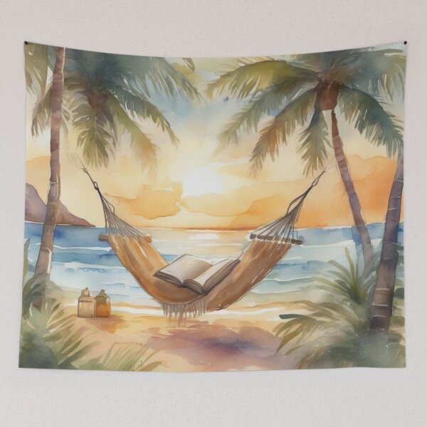 Item preview, Relaxing Beachside Hammock Scene designed and sold by MarkLines.