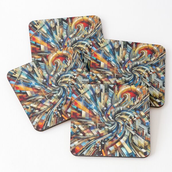 Item preview, Kaleidoscopic chaos in the streets of a big city designed and sold by Sigtrix.