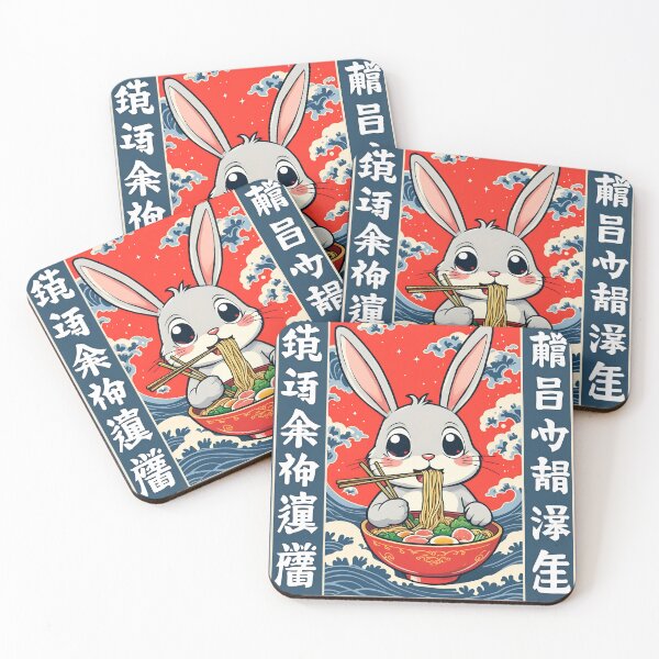 Item preview, Whimsical Rabbit Noodle Feast designed and sold by Belhbib Art ⭐⭐⭐⭐⭐.