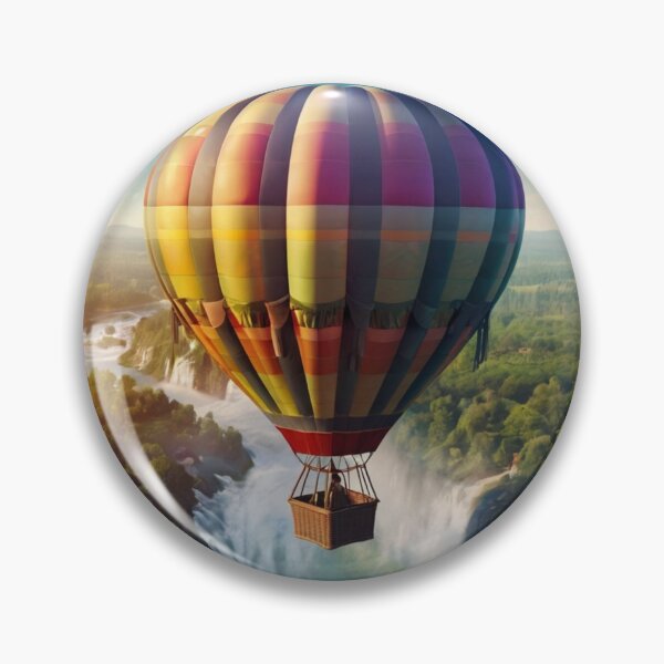 Item preview, Whimsical Balloons Above a Fairy Tale Waterfall designed and sold by BlareBlare.