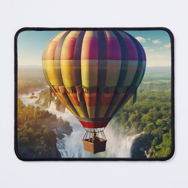 Item preview, Whimsical Balloons Above a Fairy Tale Waterfall designed and sold by BlareBlare.