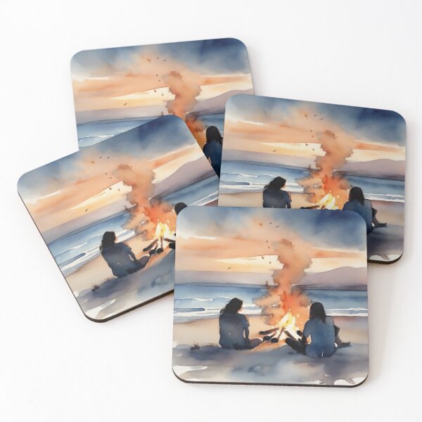 Item preview, Cozy Beach Bonfire Night designed and sold by MarkLines.