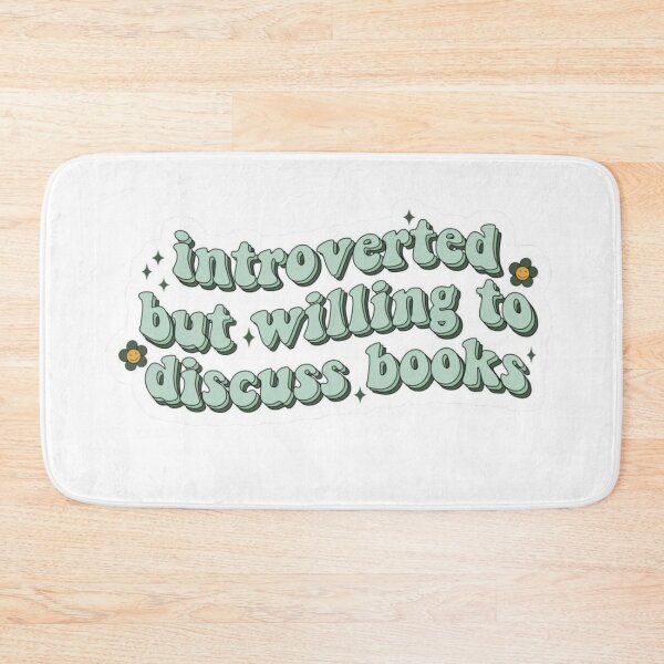 Item preview, Introverted but willing to discuss books sticker designed and sold by EclipseElixirs.